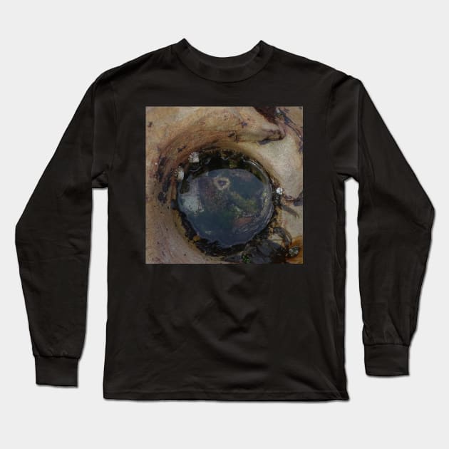 Rock Pool with Sea Anemone Long Sleeve T-Shirt by Julie Vaux